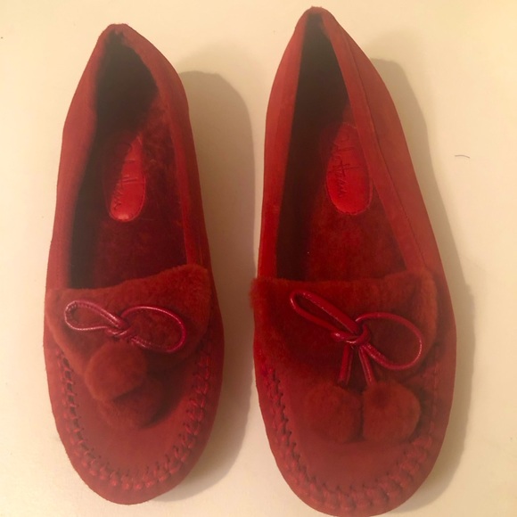 Cole Haan Shoes - COLE HAAN red suede slipper worn once